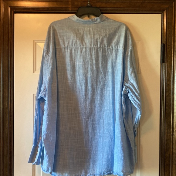 4XB Big Cutter & Buck Light Blue Button Down Dress Shirt - Picture 10 of 13